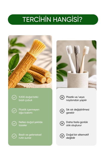 %100 Doğal ve Taze Premium Misvak 2 Adet
