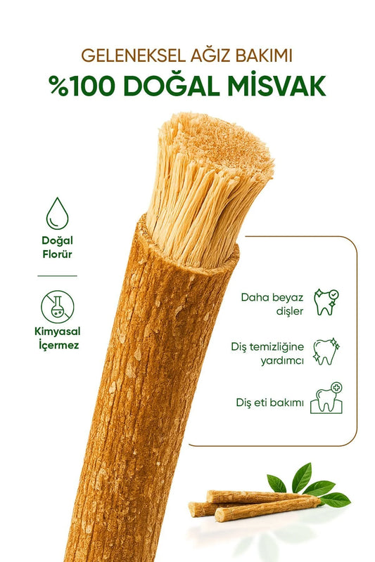 %100 Doğal ve Taze Premium Misvak 2 Adet